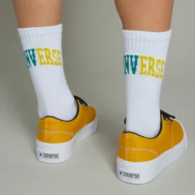 Wordmark-Logo-Einzel-Socken „Weiß“ Wordmark-Logo-Einzel-Socken „Weiß“