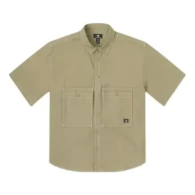 Wordmark Utility Shirt asiatische Größen „Mossy Sloth“