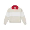 YOTD Half-Zip Crew Sweater (asiatische Größen) „Beige“