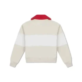 YOTD Half-Zip Crew Sweater (asiatische Größen) „Beige“